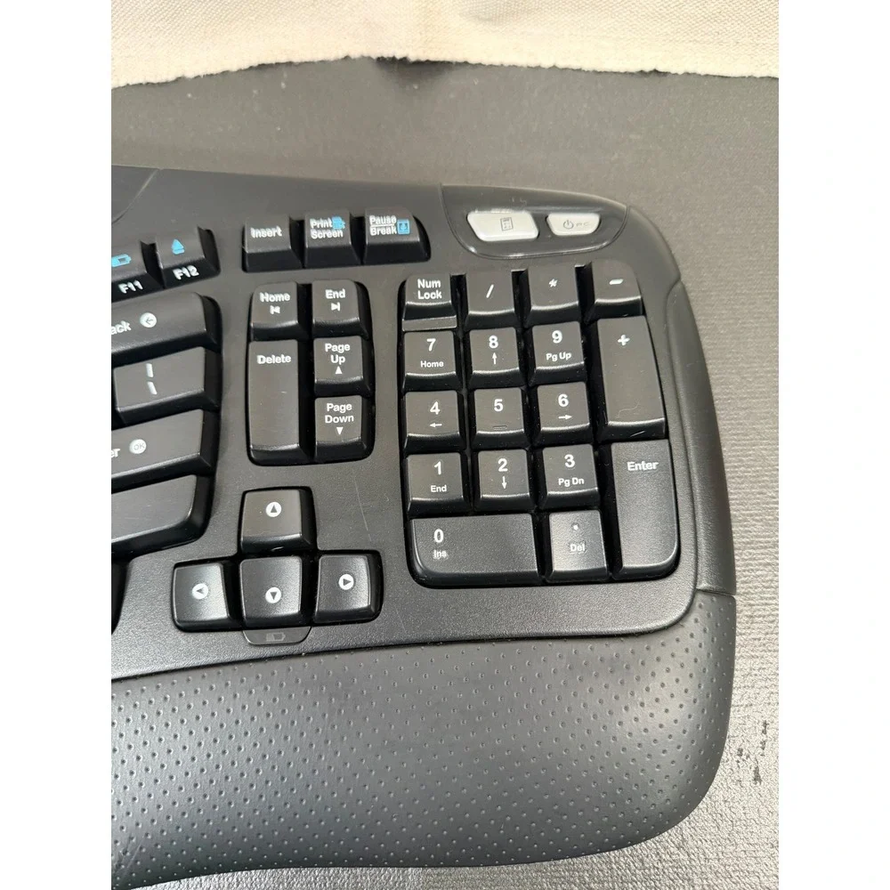 Logitech K350 Wireless Wave Keyboard includes Dongle Black Ergonomic Media Keys